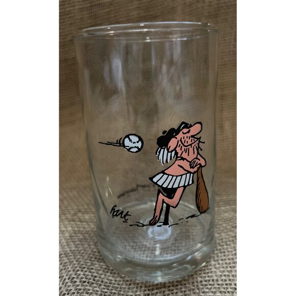 Arbys BC Ice Age Collector Series Glass Cup 1981 Vintage Set of 2 Collectors Ser - Picture 4 of 10